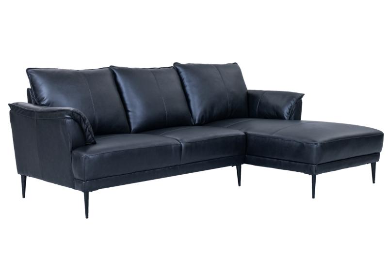 Sort Jazz Sofa med Chaiselong til Højre – Elegance til Hjemmet
