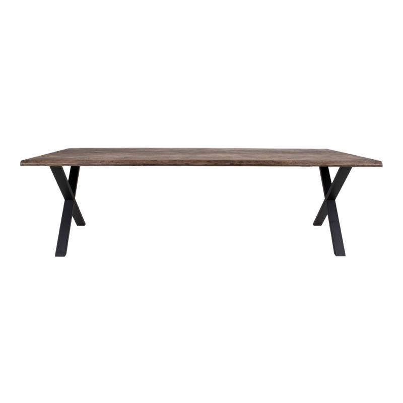 Toulon Røget Eg Spisebord med Bølget Kant - 300 cm