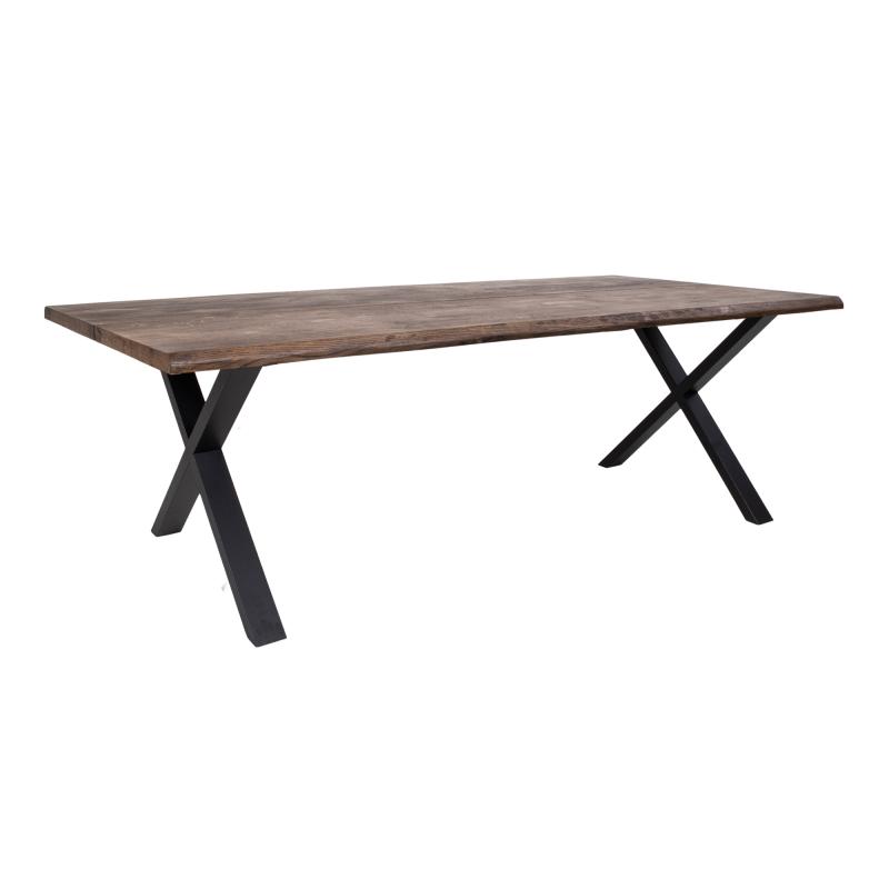 Toulon Spisebord i Røget Eg med Bølget Kant - 240 cm