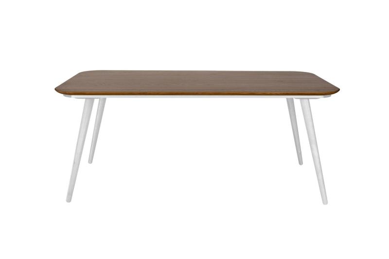 Ragaba Spisebord Kontrast 180x90 cm med Hvide Ben