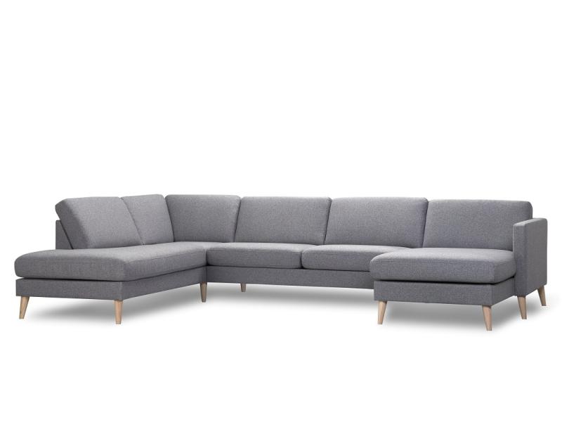 Golf Sofa Sæt55 – U-sofa med Chaiselong til Venstre