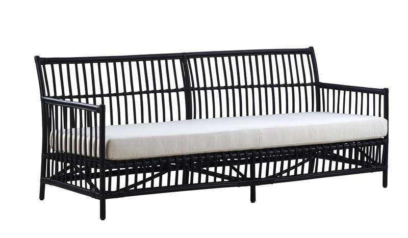 Sika Design Caroline Sofa – Bæredygtig Sort Rattan Sofa