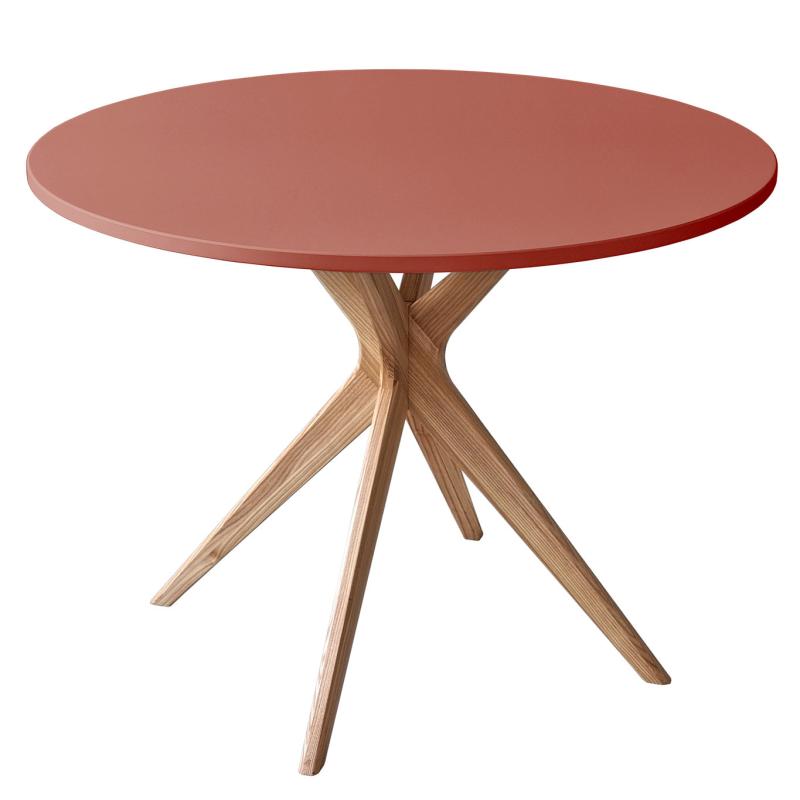 Rundt Spisebord 100cm i Antik Pink - Elegant Design til Hjemmet