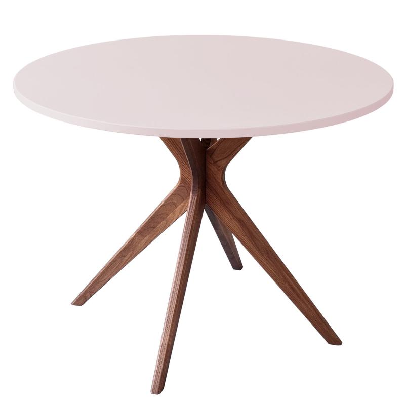 Jubi Bold Rundt Spisebord 100 cm - Lyserød Egetræ