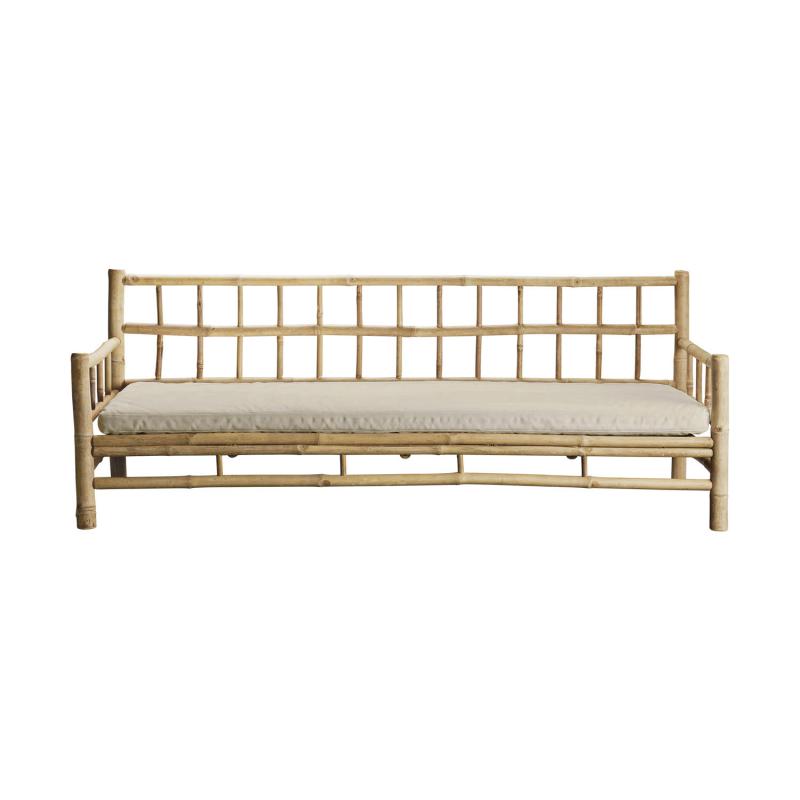 Tine K Home Bambus Sofa med Sand Hynde - Skandinavisk Stil