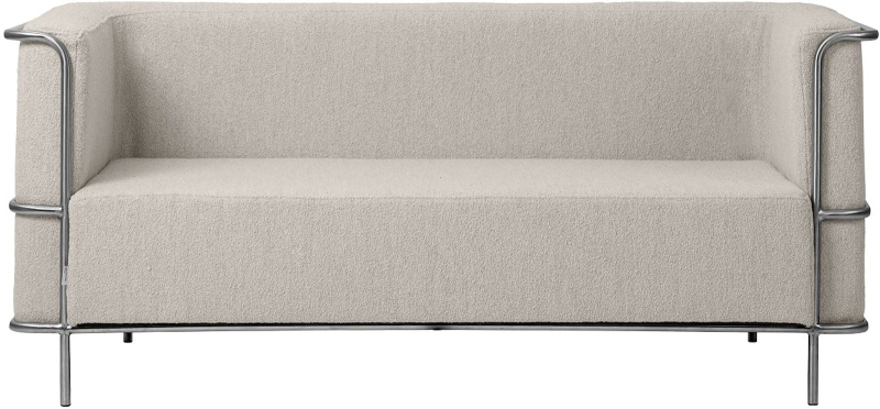 Beige Moderne 2-Personers Sofa i Rustfrit Stål - Kristina Dam
