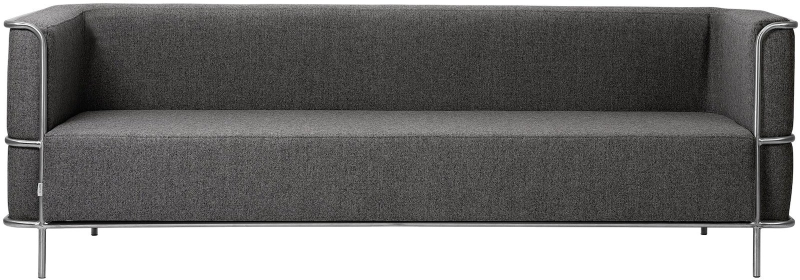 Moderne 3-personers sofa i mørk grå uld - Elegance til hjemmet