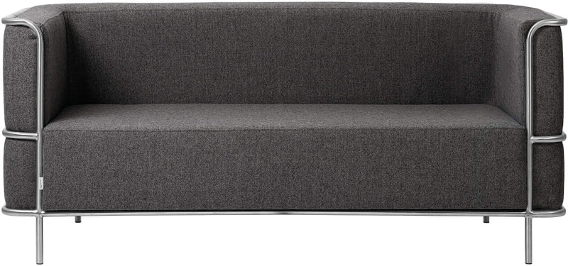 Moderne 2-personers sofa i mørkegrå uld – Stilfuld elegance