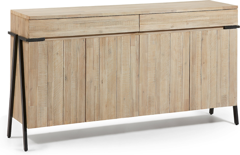 Elegant Akacietræ Skænk med Stilfuldt Design - Kave Home