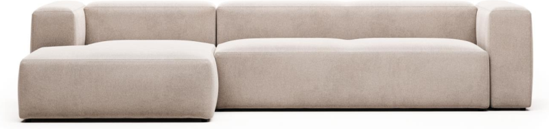 Beige Chaiselong Sofa med Venstrevendt Design - Kave Home