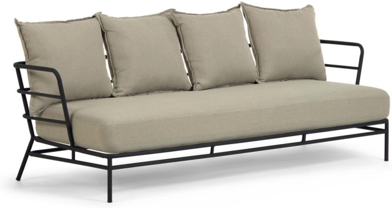 Beige 3-personers Udendørs Sofa fra Kave Home - Stilfuld Design
