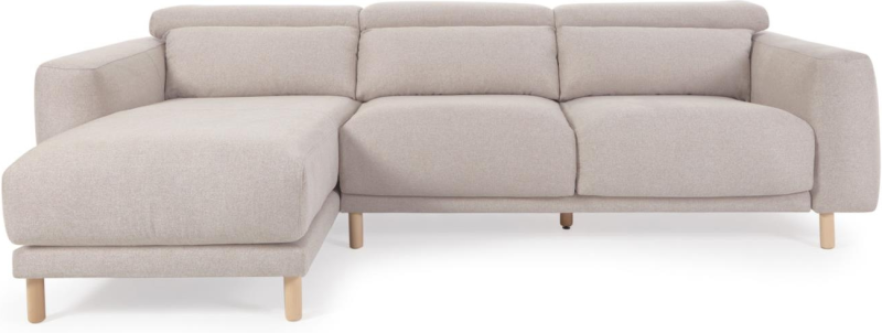 Beige Venstrevendt Chaiselong Sofa til Dit Hjem - Stilfuld Elegance