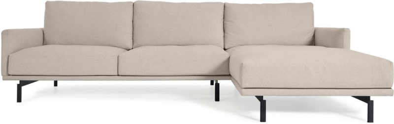Beige 3-personers Chaiselong Sofa - Stilfuld Komfort fra Kave Home