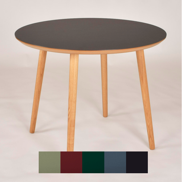 Elegant Rundt Linoleum Spisebord Varberg – Nordisk Stil