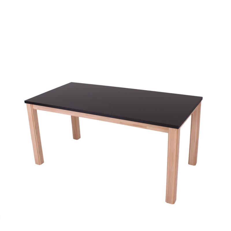 Elegant Spisebord Skien i Sort Laminat med Ege Ben