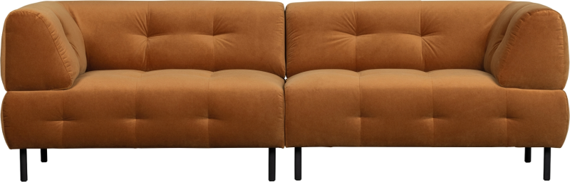 Lloyd 4-personers sofa i lysebrun – Stilfuld elegance til hjemmet