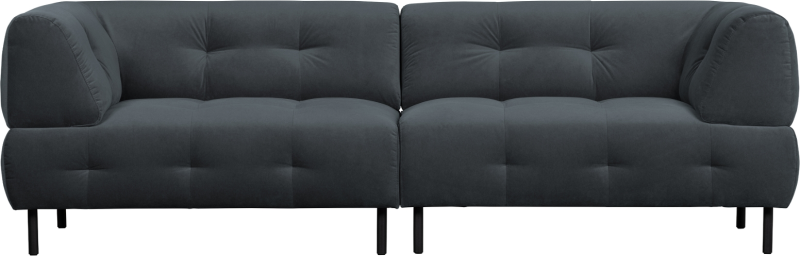 Lloyd 4-personers sofa i mørkegrå - stilfuld komfort til stuen