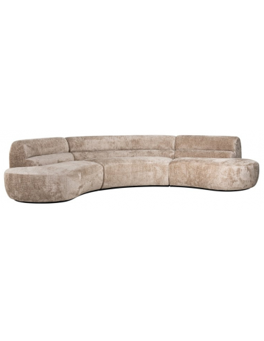 Elegant Colby Buet Chenille Sofa i Naturfarve - Kvalitet!
