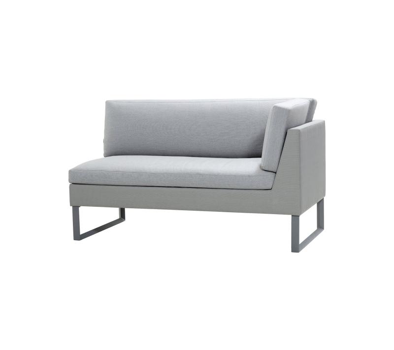 Cane-line Flex 2 Pers. Sofa - Venstre Modul i Lys Grå