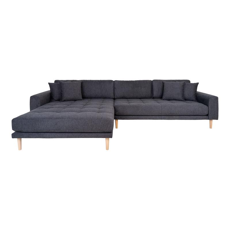 Lido Lounge Sofa Venstrevendt i Ørkegrå – Stilfuld Komfort