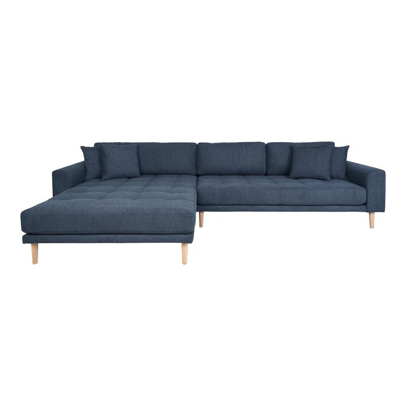 Lido Lounge Sofa Venstrevendt i Ørkeblå – Stilfuld Elegance