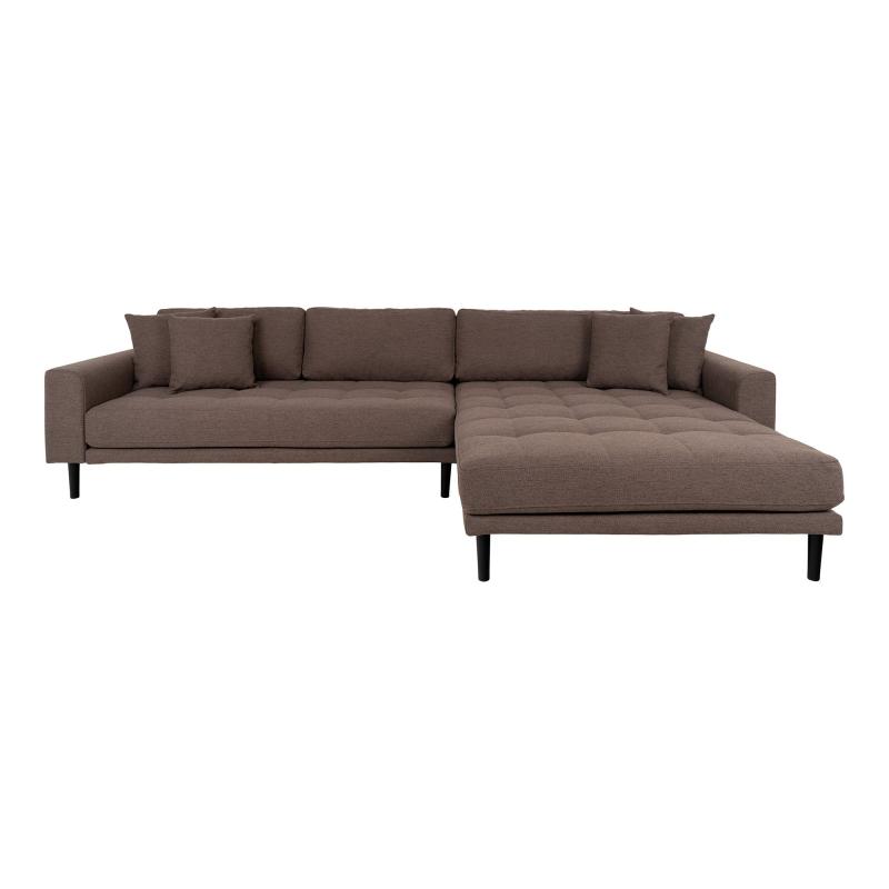 Lido Lounge Sofa Højrevendt – Brun Komfort og Stil