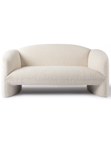 Moderne Beige 2-Personers Sofa i Plys Polyester - NACHII