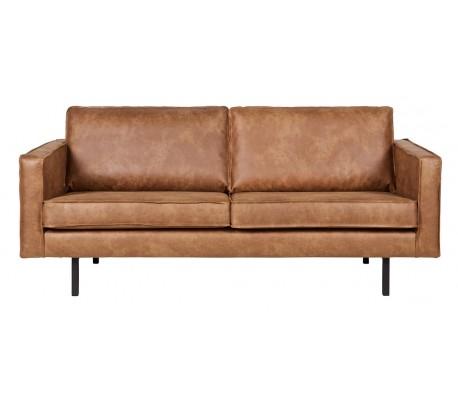 Moderne 2,5-personers sofa i vintage cognac læder tilbud!