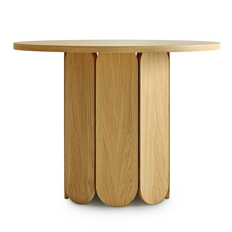 Elegant Rundt Spisebord i Egefiner Ø98 cm fra Woodman