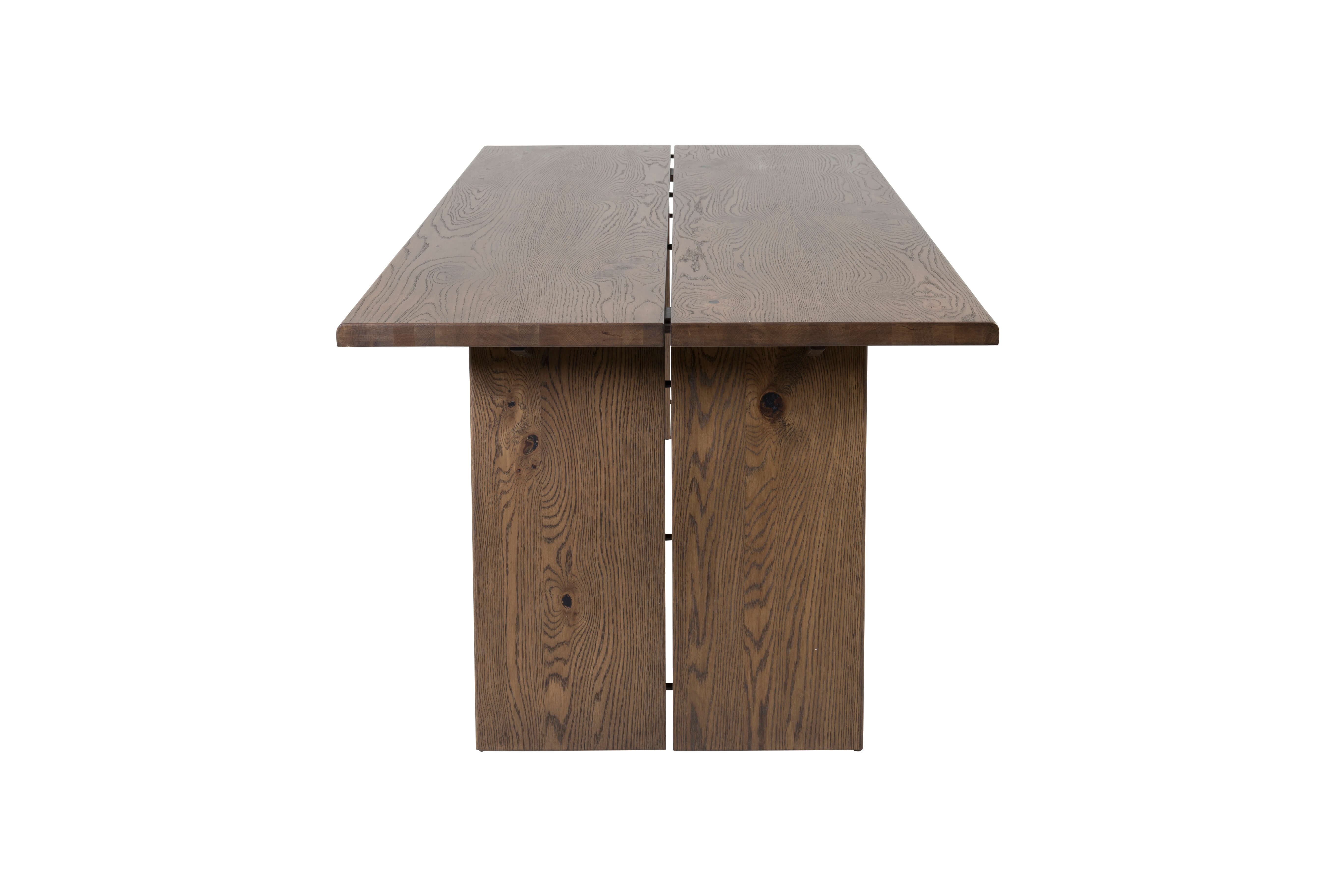 Brun Logger Udtræk Smoked Spånplade 210x100 Venture Design Spisebord - 7350107088757