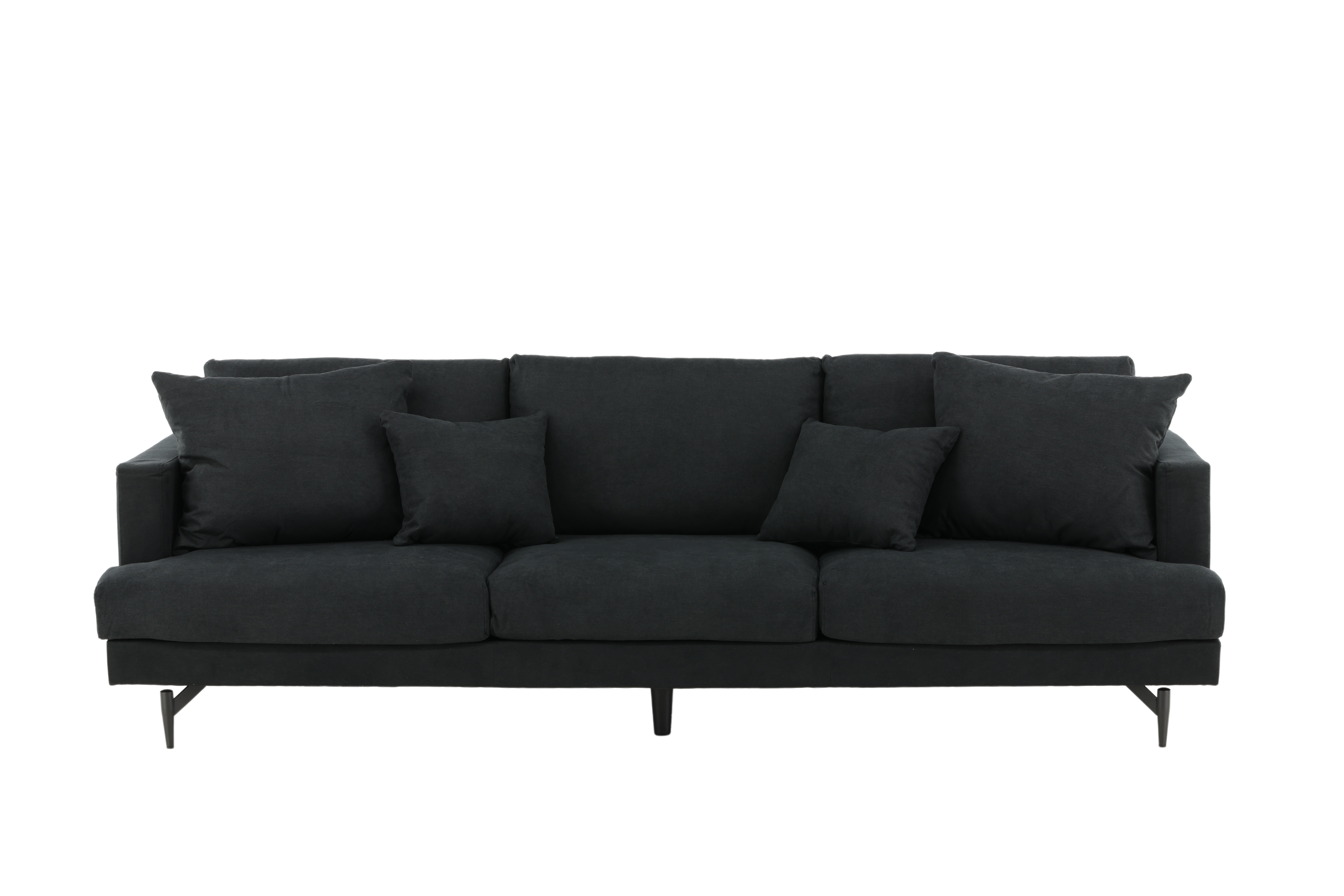 Sort Sofia Pers Polyester Stål Venture Design Sofa - 7350118417966