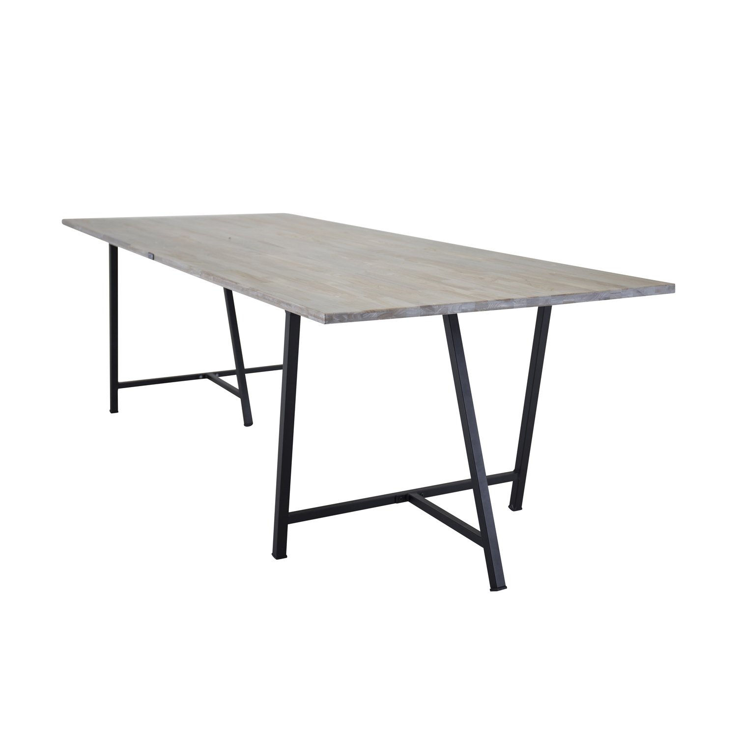 Grå Jepara Træ Metal 250x100 Venture Design Spisebord - 7350107084520