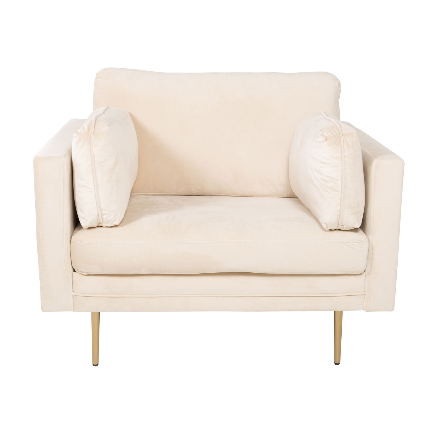 Creme Boom Armlæn Stof Metal Venture Design Lænestol - 7350107087446