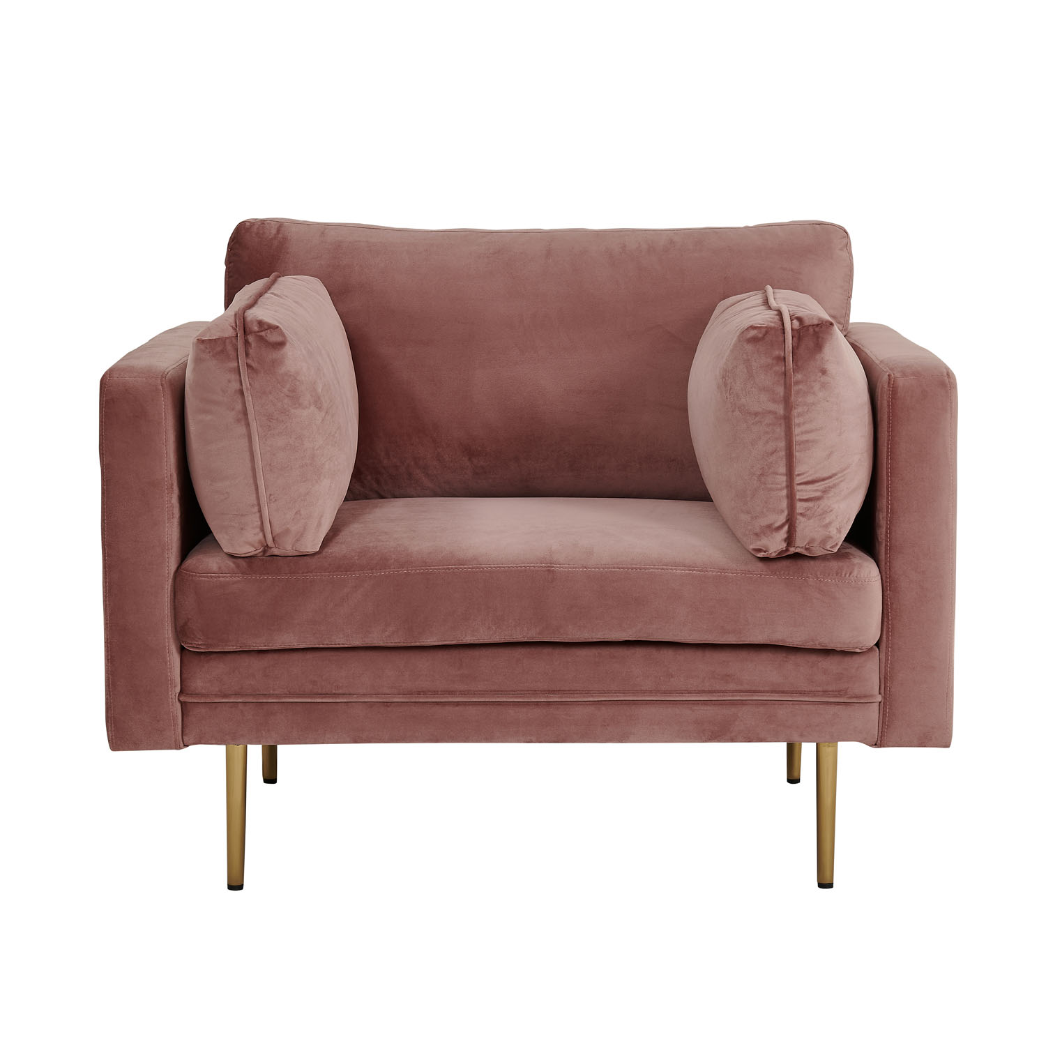 Rosa Boom Armlæn Polyester Metal Venture Design Lænestol - 7350107087453