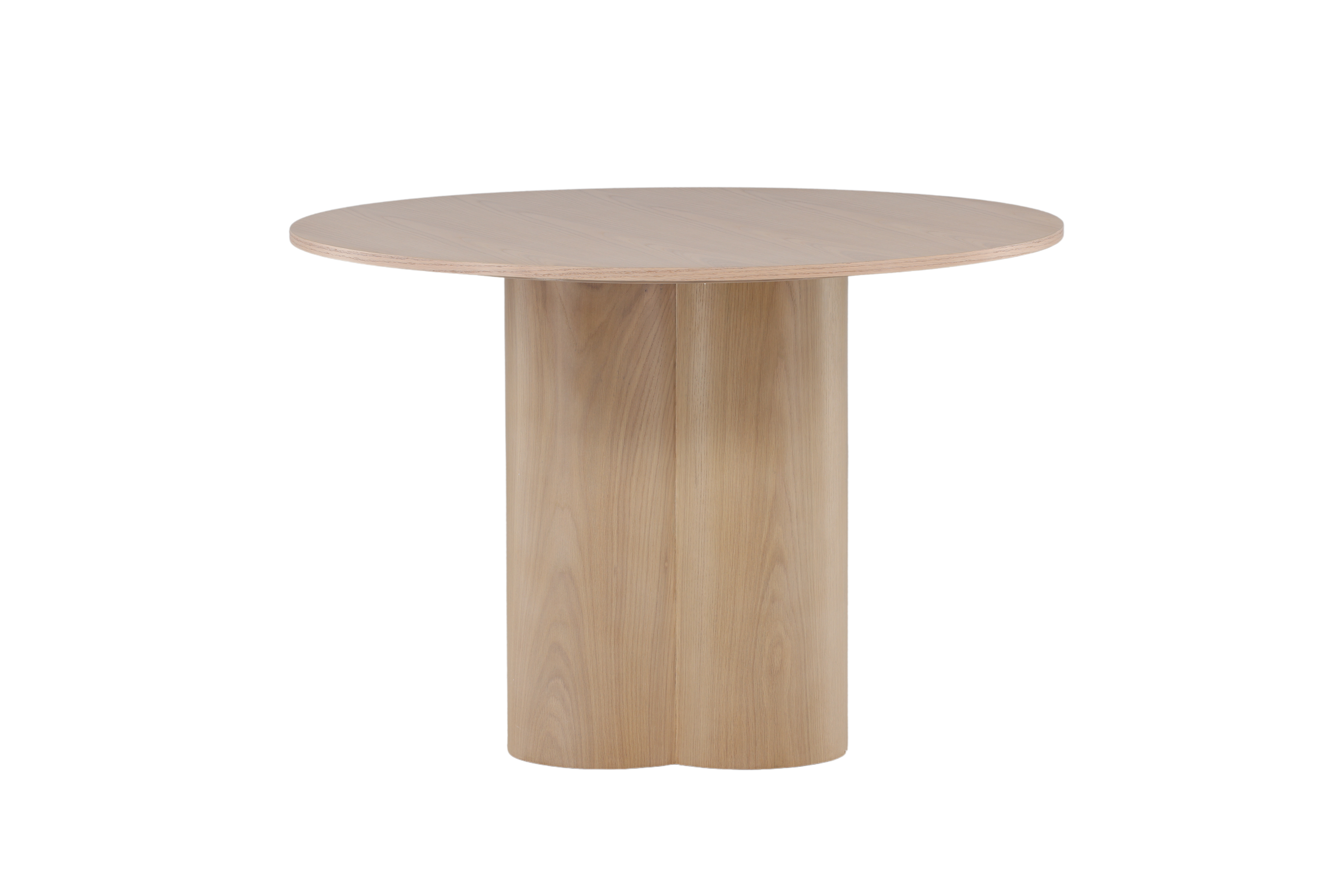 Hvid Olivia Rund Kalket Finr Ø110 Venture Design Spisebord - 7340206964267
