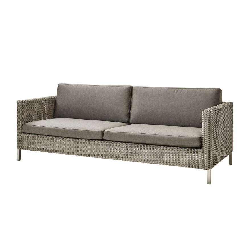 Connect 3pers Taupe Cane-line Sofa