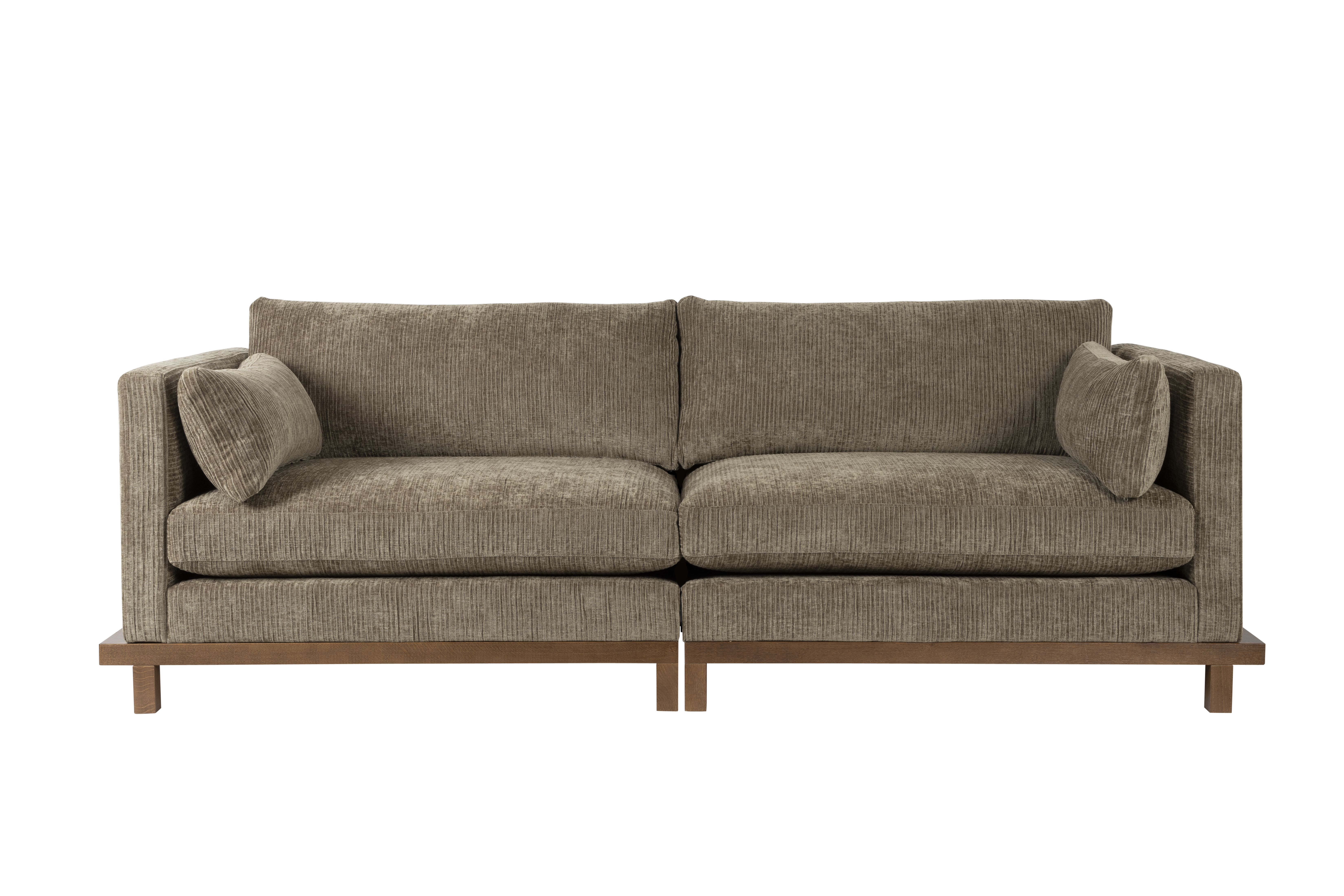 Beige Blossom Personers Moss Stof Egetræ Zuiver Sofa - 8718548066847