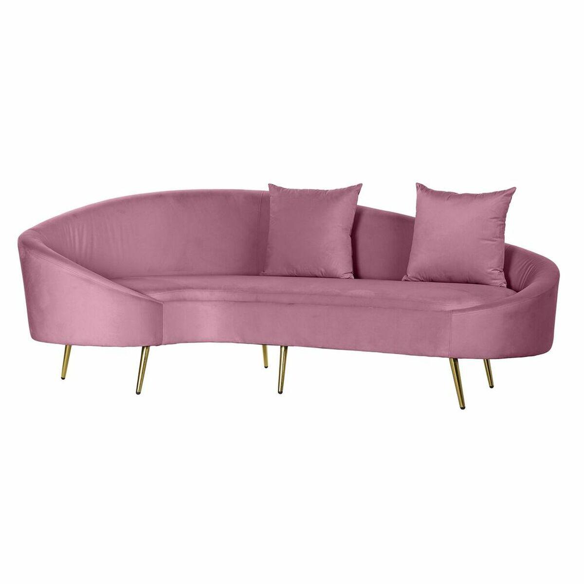 Pink Gylden Metal Polyester 210 120 Sofa - 8424001908561