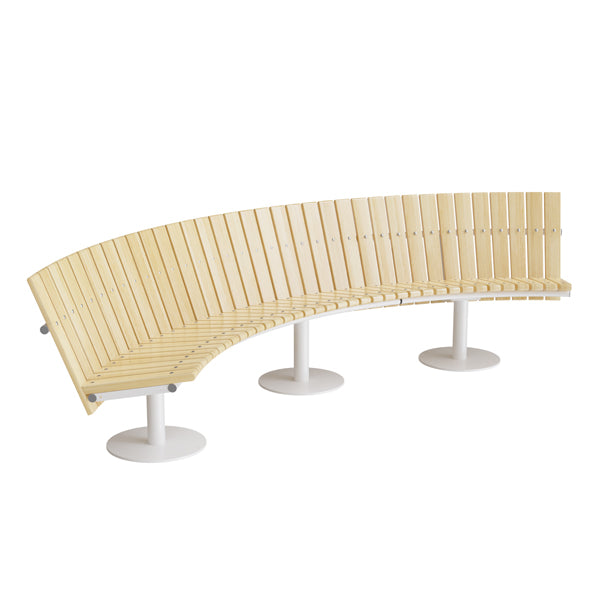 Hvid Cirkum Buet Lav Massiv T Understel Sono Sofa - 7042424319668