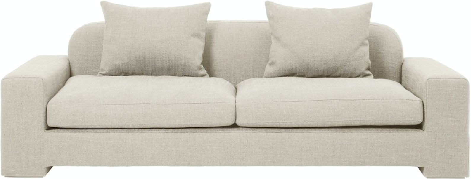 Sandfarve Bay H70x97x228 Stof Sofa - 5710688207725