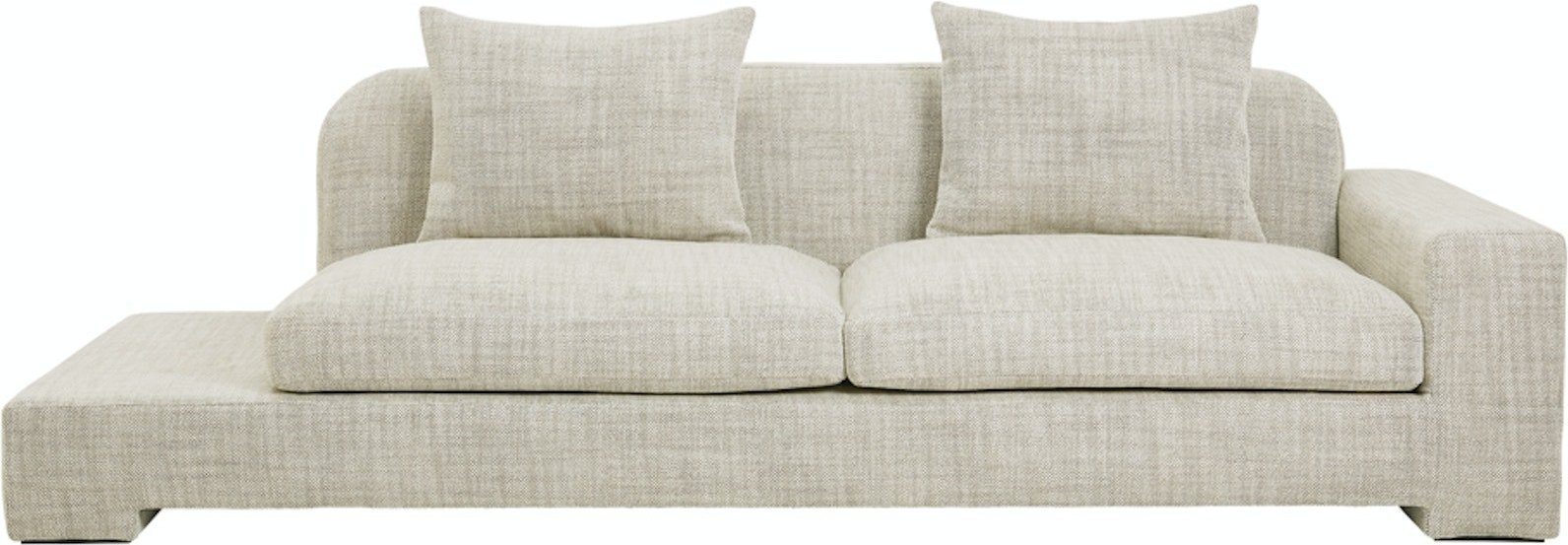 Sandfarve Bay H70x97x250 Stof Sofa - 5710688207732