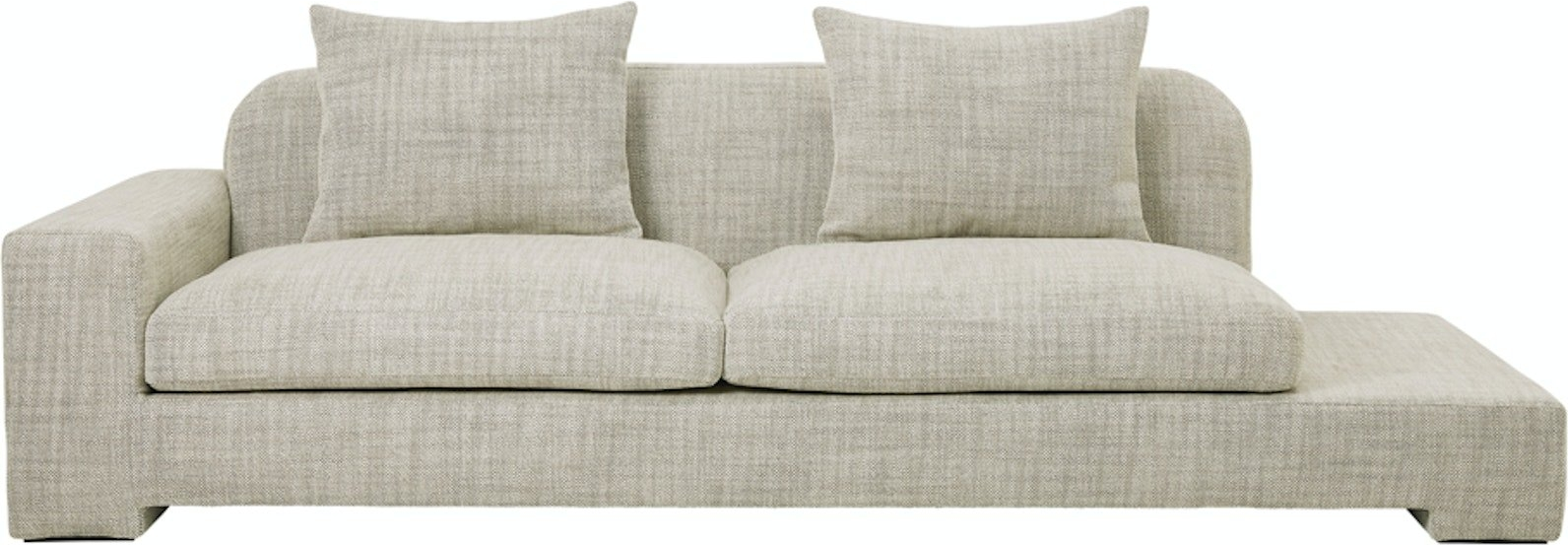 Beige Bay H70x97x250 Stof Sofa - 5710688207749