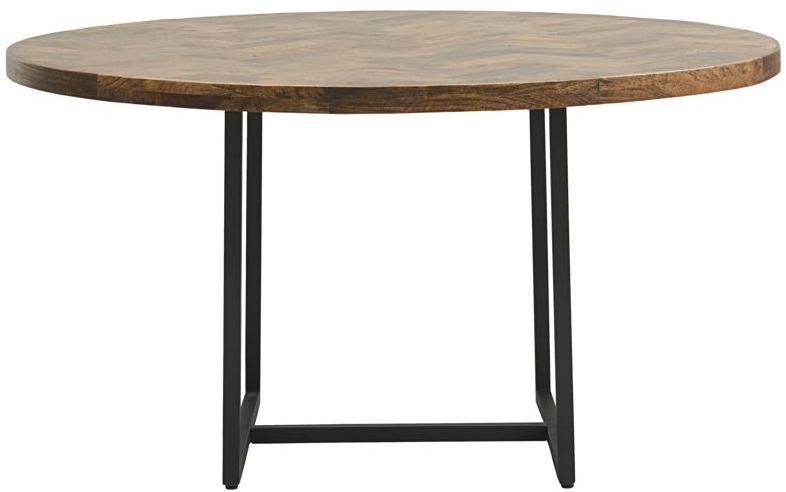 Sort Kant Mørk Natur H160x74 Mangotræ Jern House Doctor Spisebord - 5707644776753