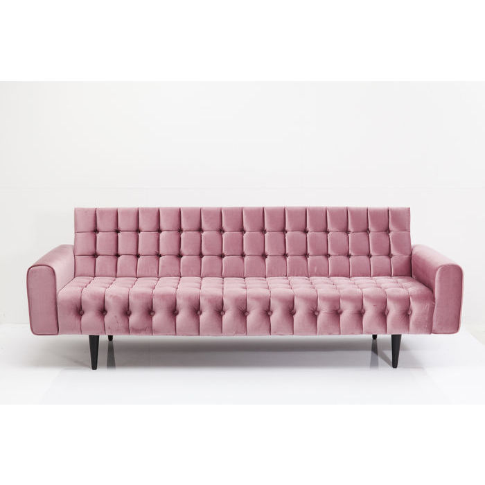 Rosa Milchbar Velvet Personers Kare Design Sofa - 4025621834359