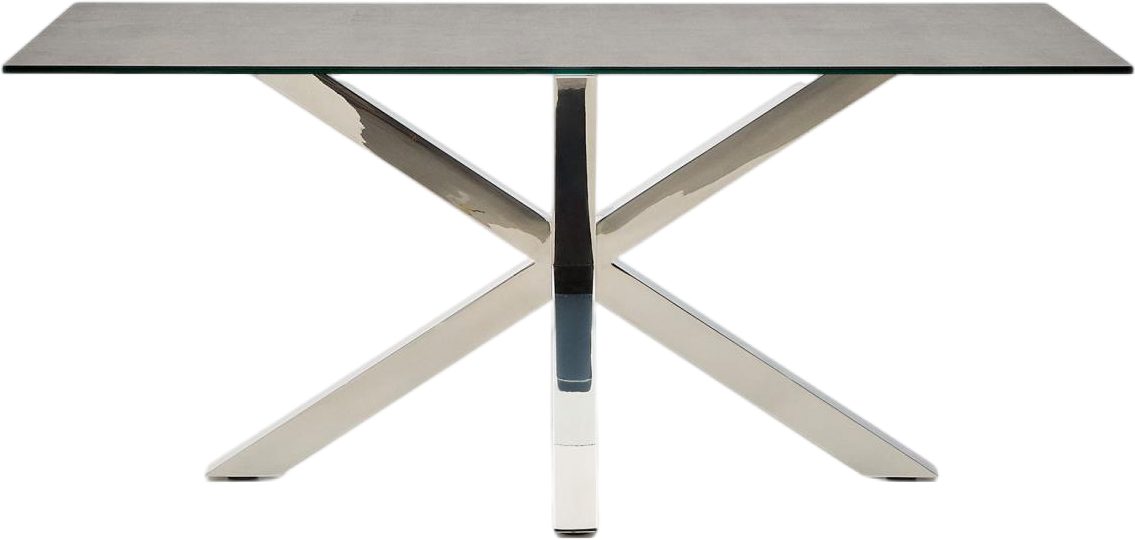 Pletstål Arya H75x160x90 Stål Kave Home Spisebord - 8433840336466