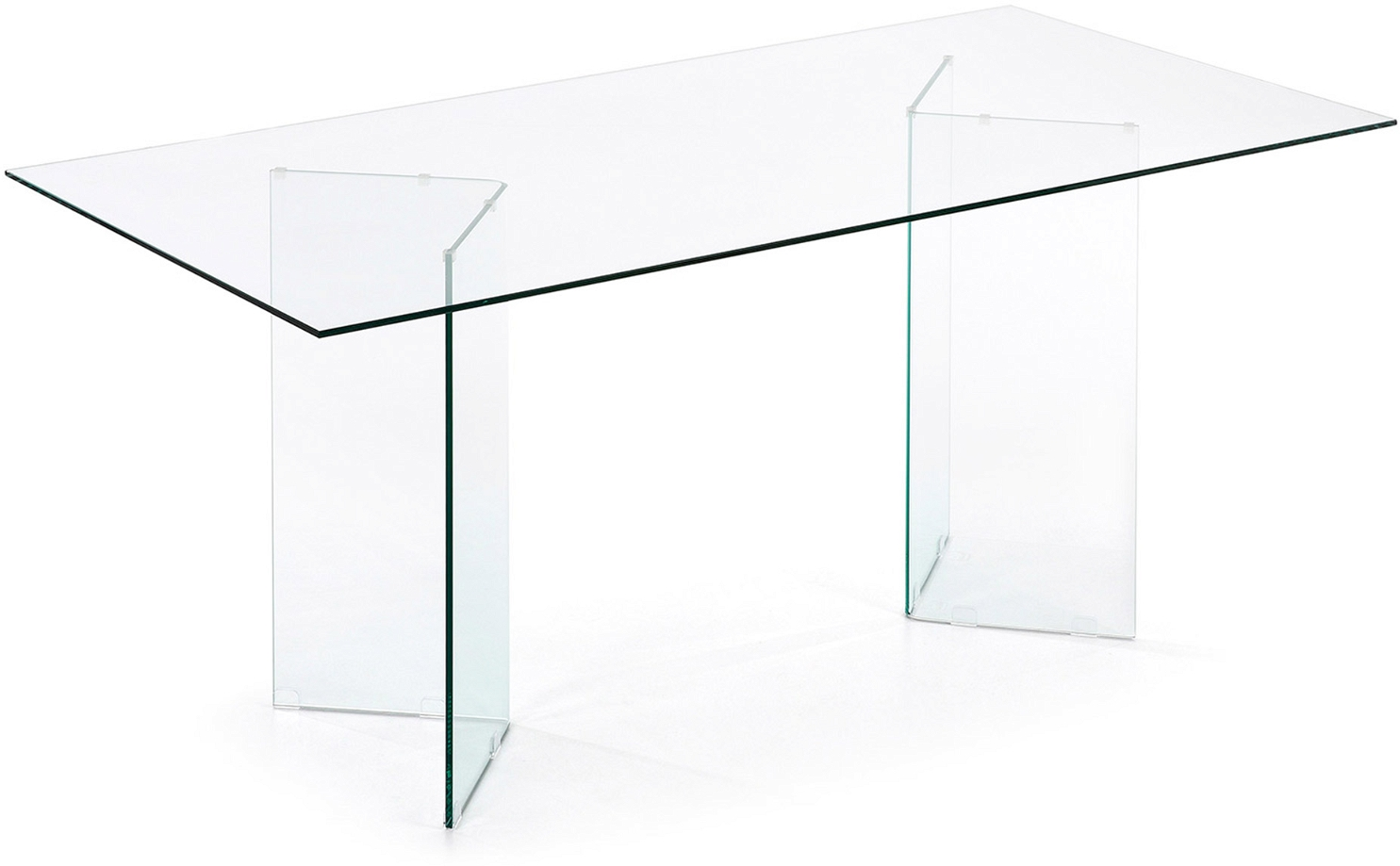 Klar Burano H78x200x90 Hærdet Glas Kave Home Spisebord - 8433840870120
