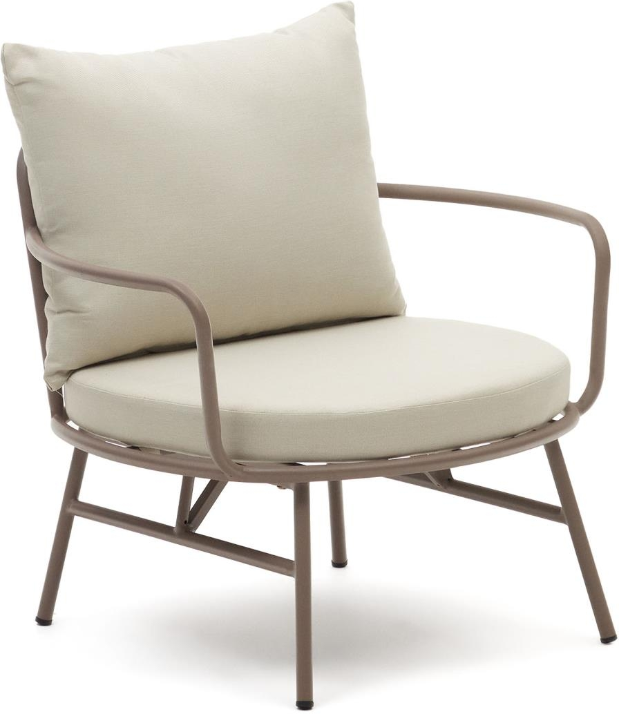 Lilla Bramant Udendørs Metal Kave Home Lænestol - 8433840837390