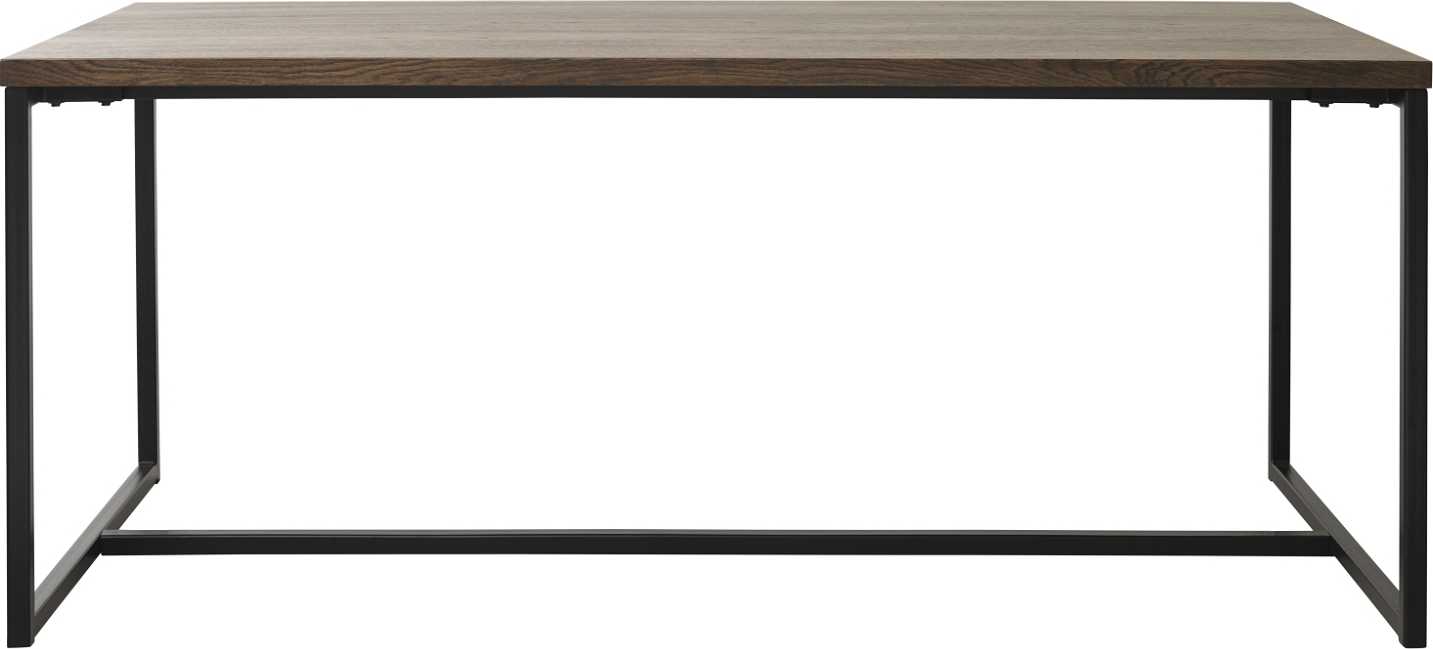 Røget Rivoli H75x90x180 Egetræ Metal Nordique Design Spisebord - 5704745088402
