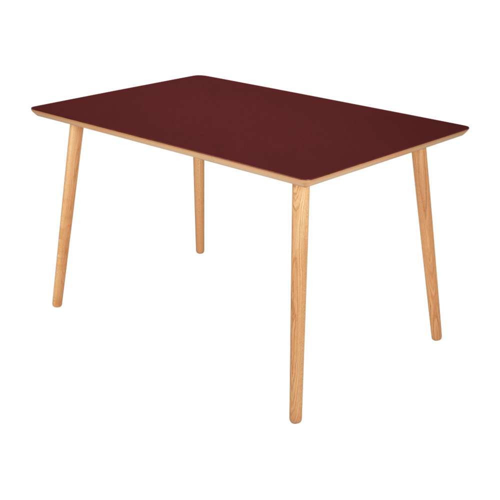 Wilma Linoleumsfarver 160 Bordeaux Spisebord