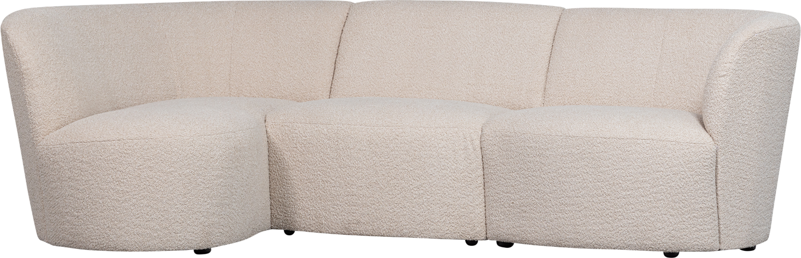Creme Coco Personers Venstevendt H70x138x230 Woood Sofa